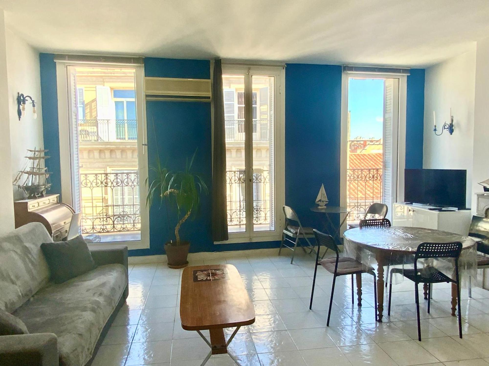 Vieux Port Appartement Maritime De 72M² Et Balcon Marseille Luaran gambar
